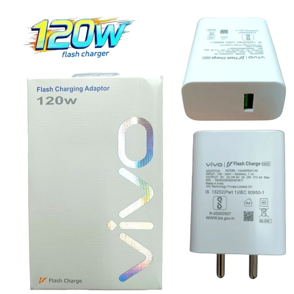 Vivo 120w Flash Charger (Adapter)1year Warranty
