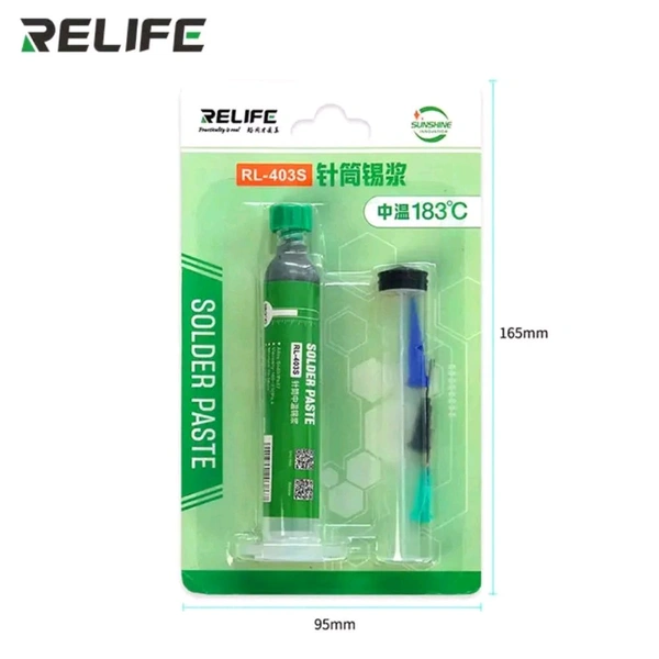 RELIFE RL403S Solder Past 183℃ 10cc Ppd