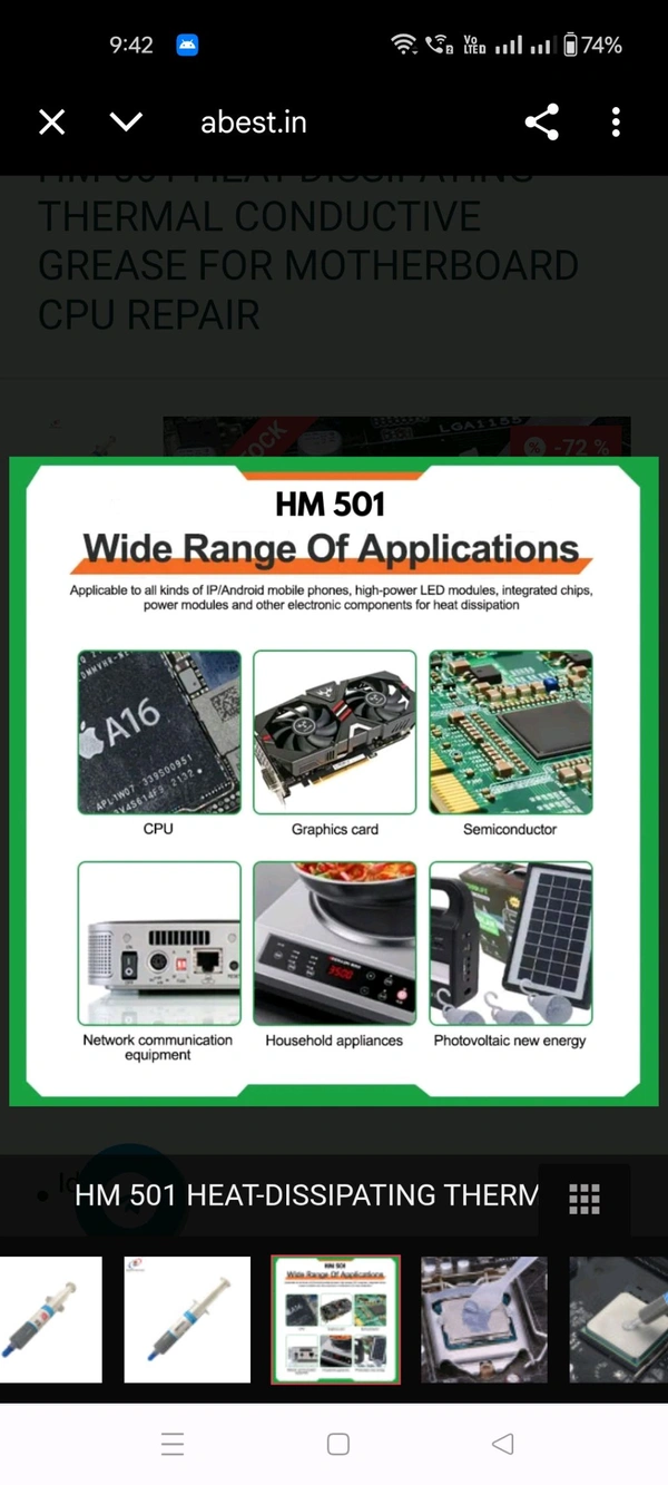 HM501 Thermal Grease Paste