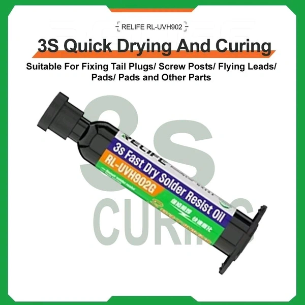 Relife RL-UVH902G 3s Fast Dry Solder Resist Oil Green