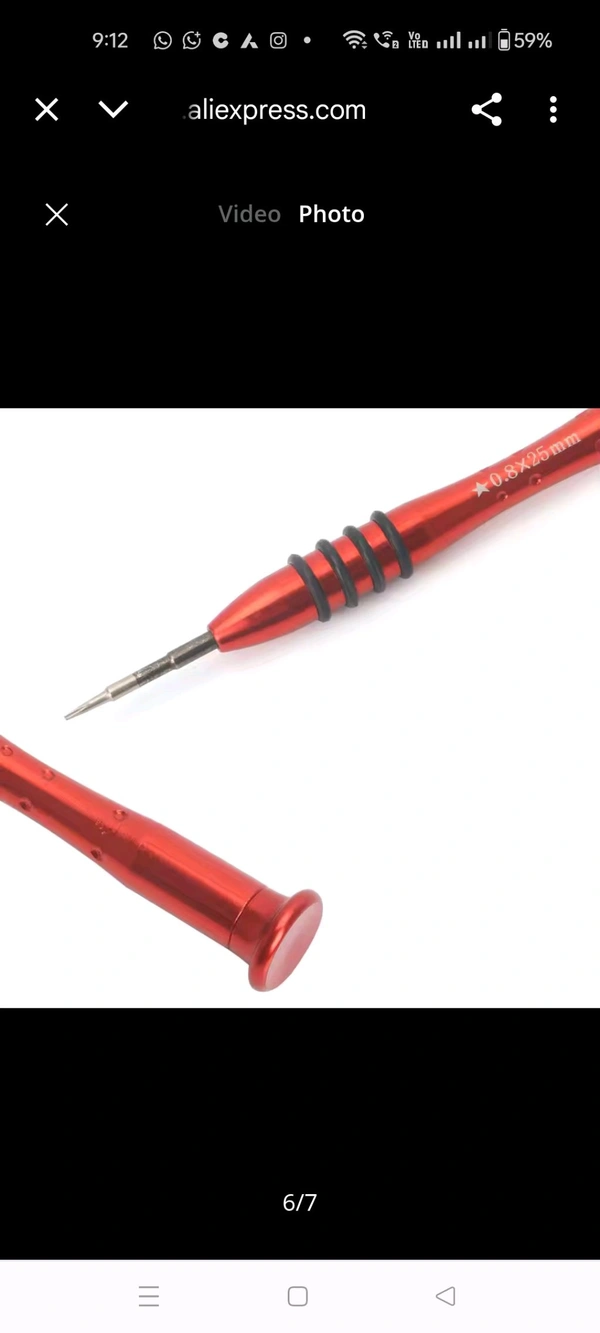 No.668 0.8×25mm Screwdriver For iPhone