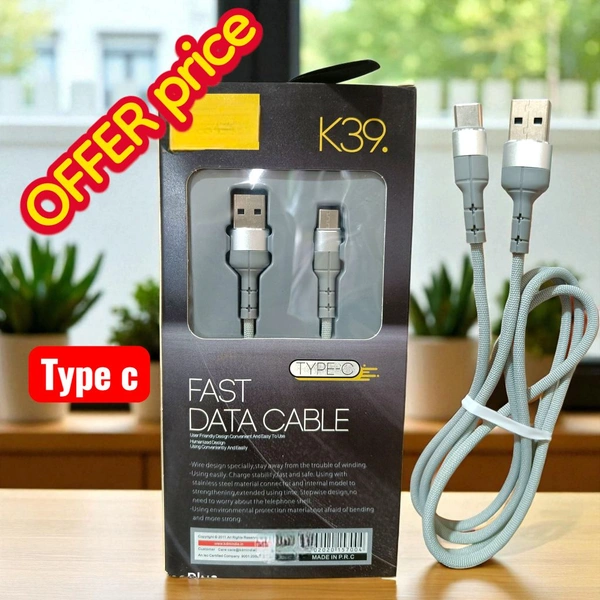 K39 Type C Cable Cottan Wire Offer Price