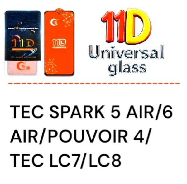 TEC SPARK 5 AIR/6 AIR/POUVOIR 4/TEC LC7/LC8 Universal 11D Glass