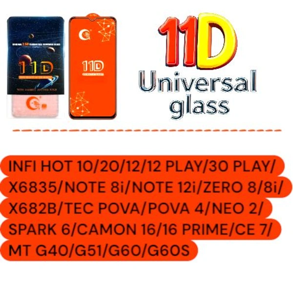 INFINIX Hot 10 Universal 11D Glass 