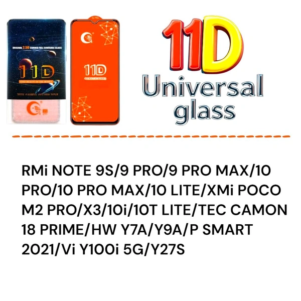 Mi Note 9 Pro Universal 11d Glass 