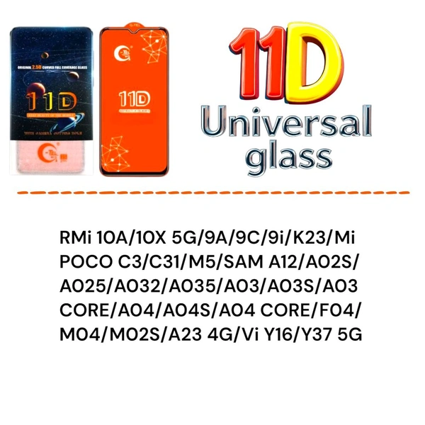 Mi 10A / Mi 9A Universal 11D Glass 