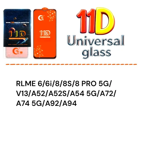 Realme 6 Universal 11D Glass 