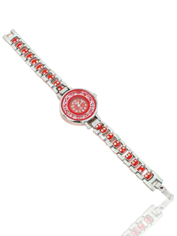 Ladies Watch Red Silver (5)