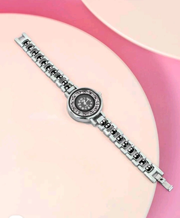 Ladies Watch Black Silver (6)