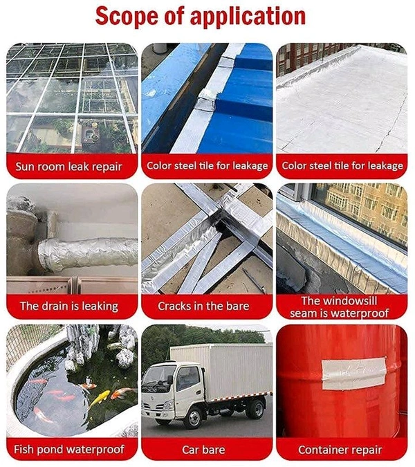 Waterproof Tape High Polymer Butyl Rubber 2inch