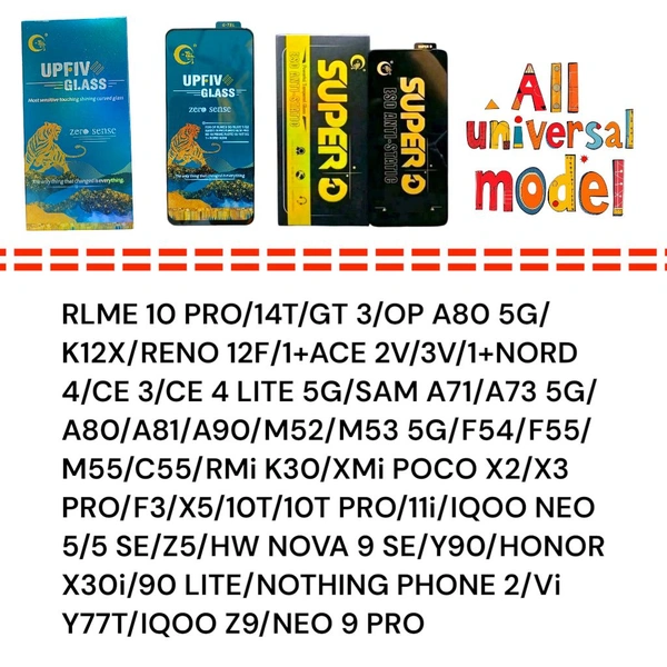 Realme 10 Pro Universal UP FIVE +Super D Glass 