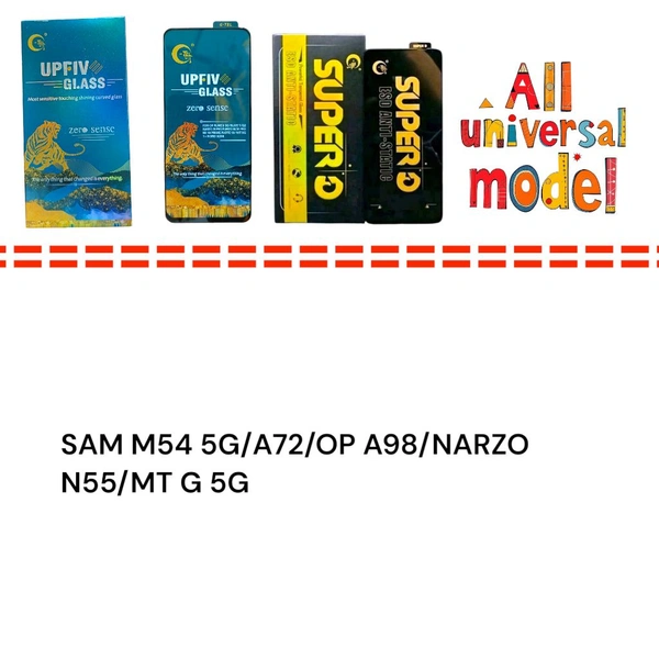 SAM M54 5G/A72/OP A98/NARZO N55/MT G 5G Universal UP FIVE +Super D Glass 