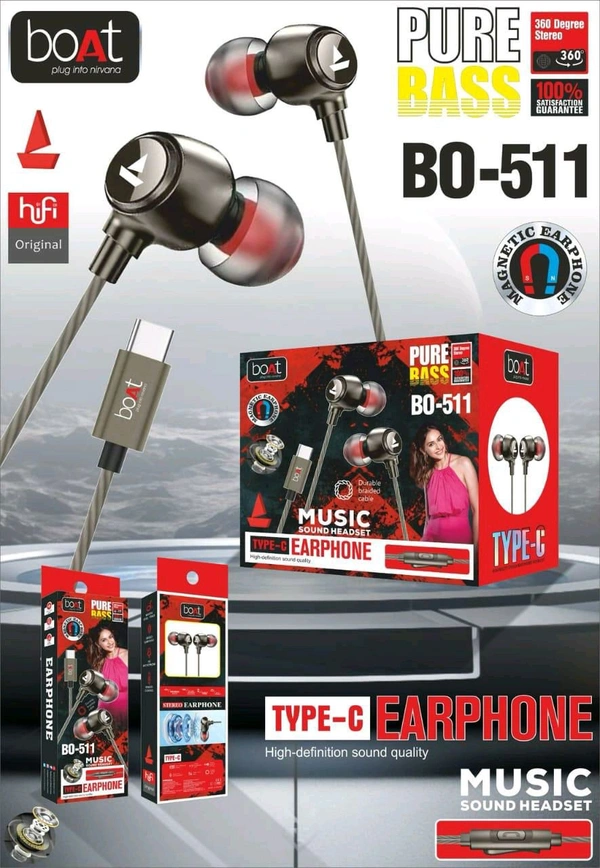 Boat Bo 511 Type c Earphone 