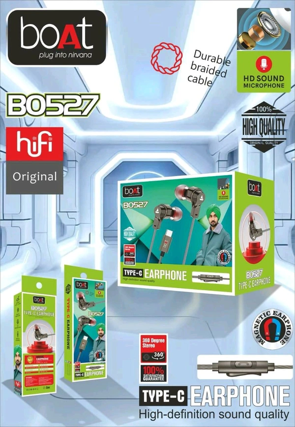 Boat Bo 527 Type C Earphone 