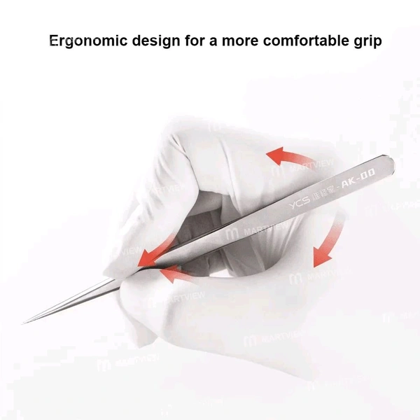 YCS AK-00 High Precision Hand-Polished Ultra-Pointed Tweezers