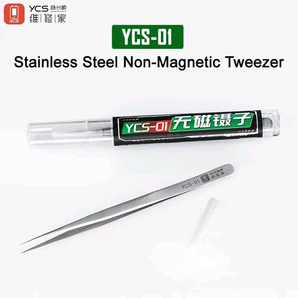 YCS-01 Tweezer Non Magnetic Stainless Steel Ultra Fine Tweezer