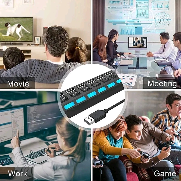 Hi Speed 7 USB 3.0 Port Hub