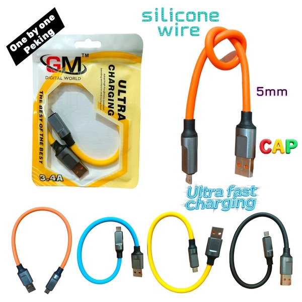 Gm Ultra 120w V8 Power Bank Cable 5mm Silicone Wire