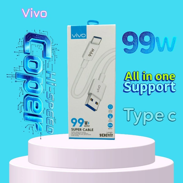 Vivo 99w Type C Cable (1year Warranty) - 1mt.