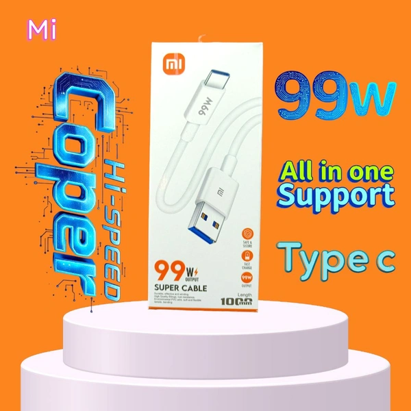 Mi 99w Type C Cable (1year Warranty)