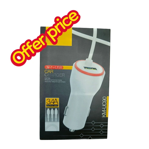 Uc90 Car Charger 3in1 (Offer Price)