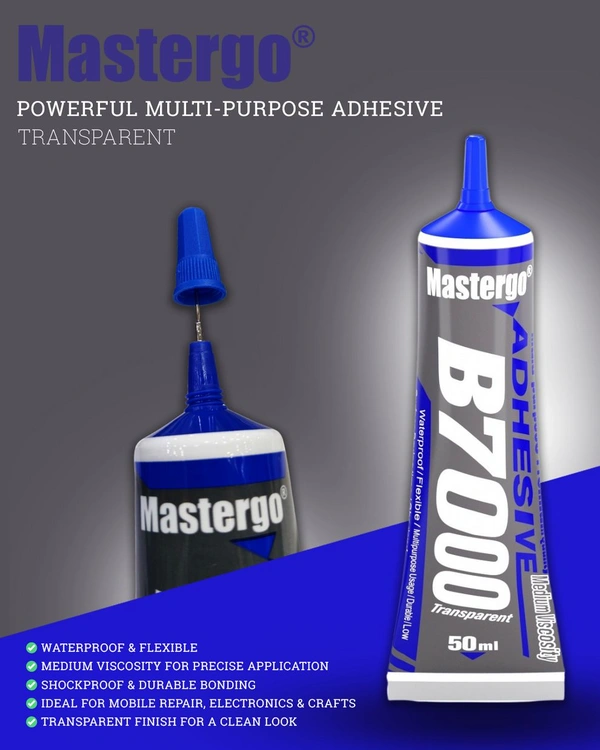 Mastergo B7000 Gum (Transparent) Powerful Multi-Purpose Adhesive