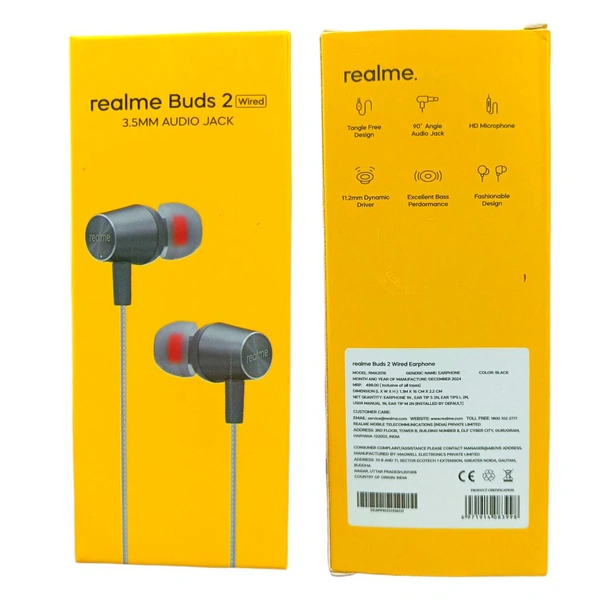 Realme Buds 2 Earphone Megnet 3.5mm Audio Jack (Metal)