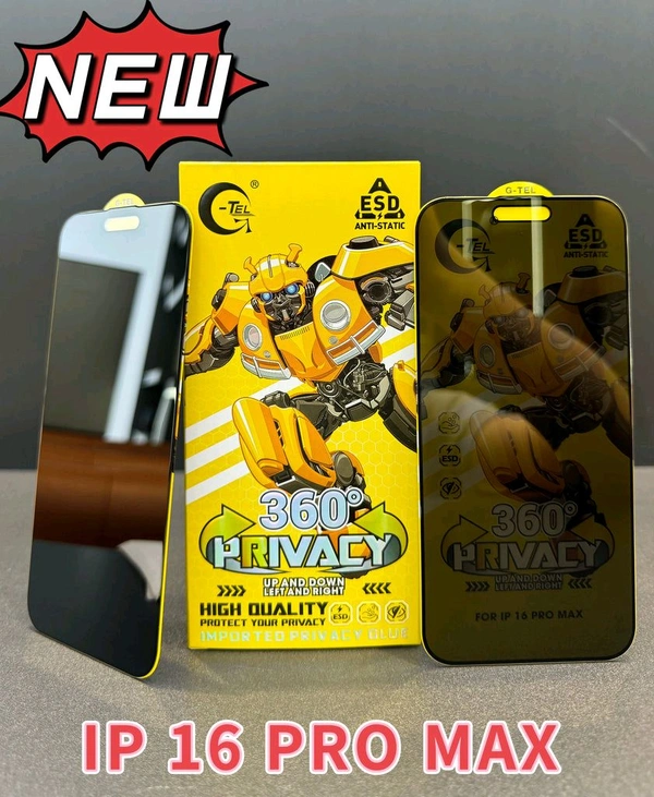 Iphone 16Pro Max Glass 360° Privacy ( Up And Down & Left And Right )