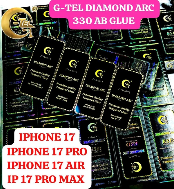 iPhone 17 Pro Max Glass Diamond ARC 330 AB Glue