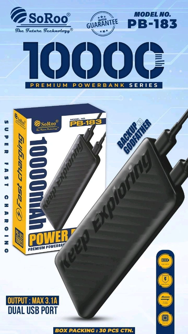 Soroo Pb183 10000mah Power Bank