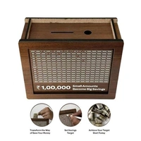 Wooden Cash Money Saving Box