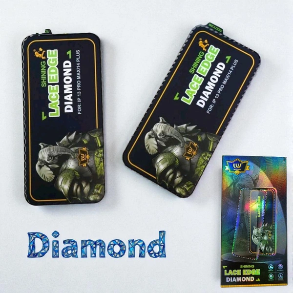 IPHONE 17 GLASS (LACE EDGE DIAMOND)