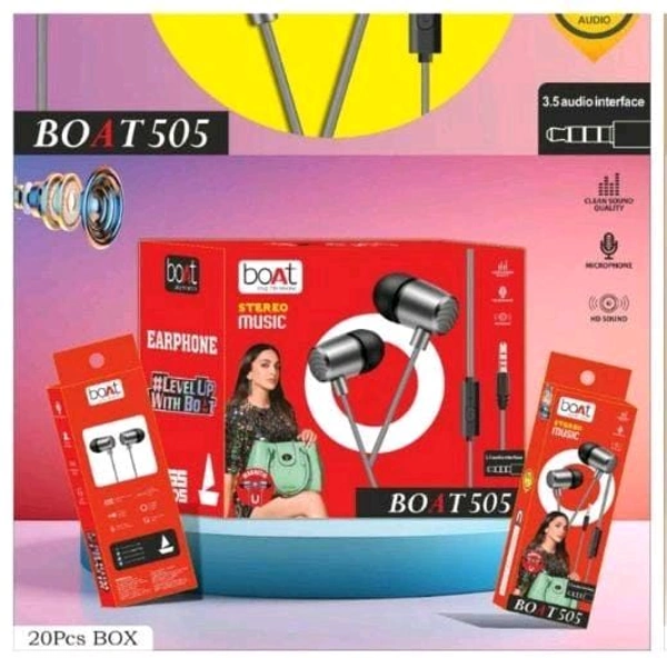 Boat 505 Earphone Box Peking 