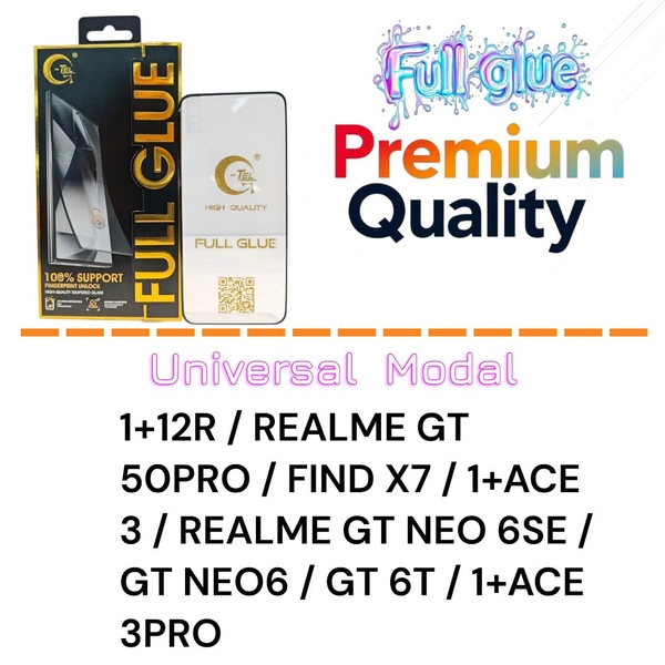1+12R/1+ACE 2 Full Glue Glass Premium Quality [ Universal Modal ]