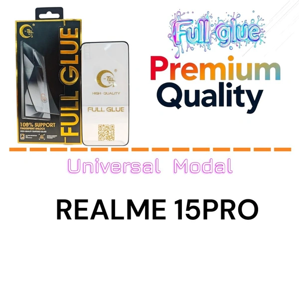 Realme 15pro Full Glue Glass Premium Quality [ Universal Modal ]