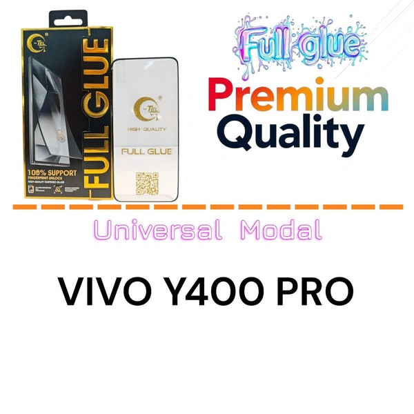 Vivo Y400 Pro Full Glue Glass Premium Quality [ Universal Modal ]