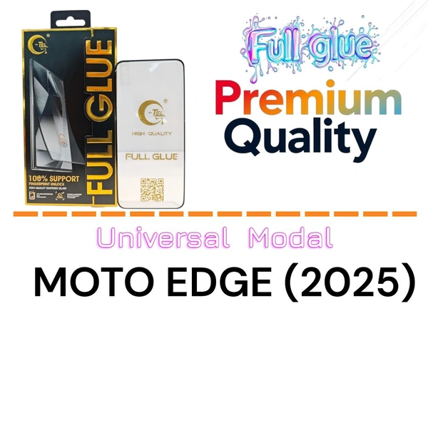 Moto EDGE (2025) Full Glue Glass Premium Quality [ Universal Modal ]