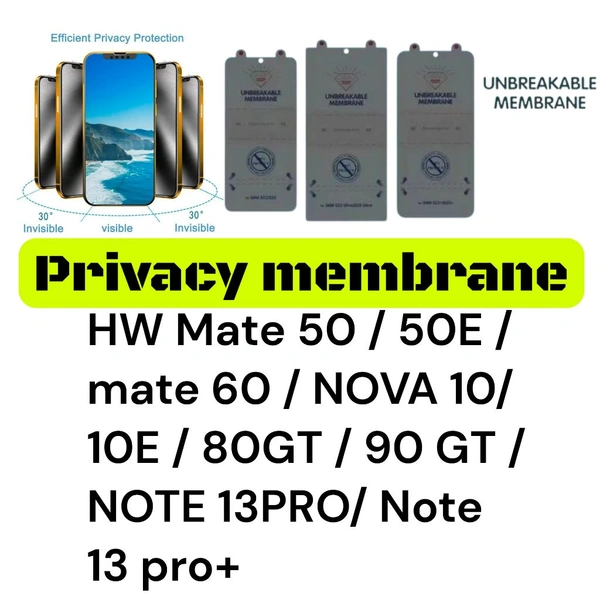 Hw Mate 50 / 50E Universal Privacy Membrane 