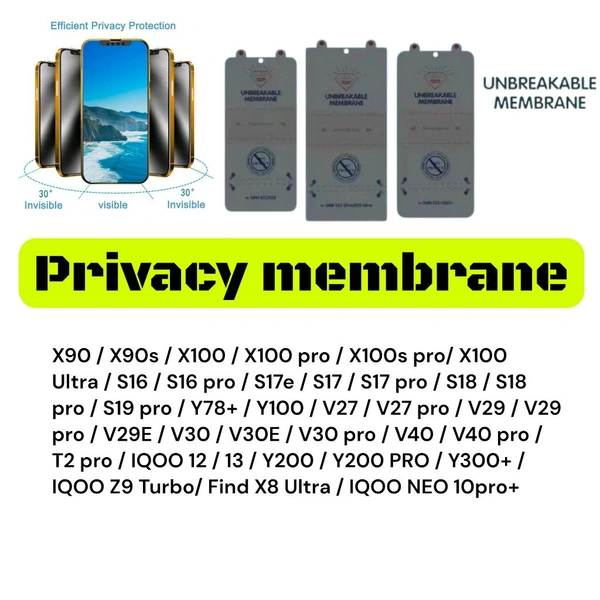 X90 / X90s / X90 Pro Universal Privacy Membrane 