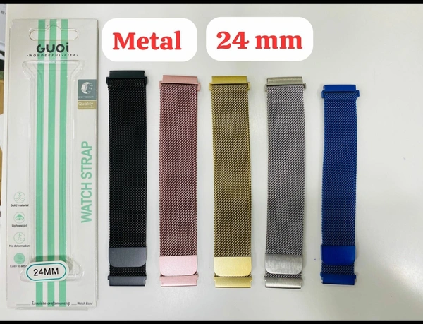  24mm Metal Watch Belt  - Silver