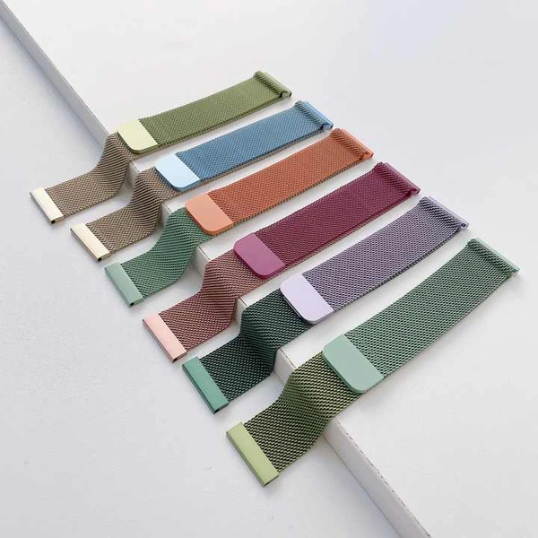  24mm Metal Watch Belt  - Silver