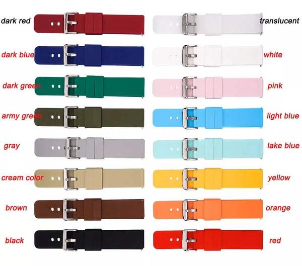 22mm Silicone Watch Belt  - Turquoise