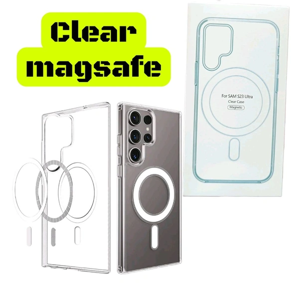 Samsung S24 Fe Cover { Clear Magsafe }