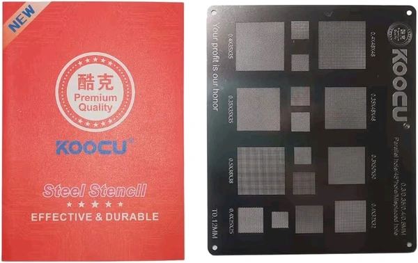 Koocu T0.12mm Steel Stencll Universal  (Premium Quality)