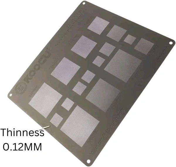 Koocu T0.12mm Steel Stencll Universal  (Premium Quality)