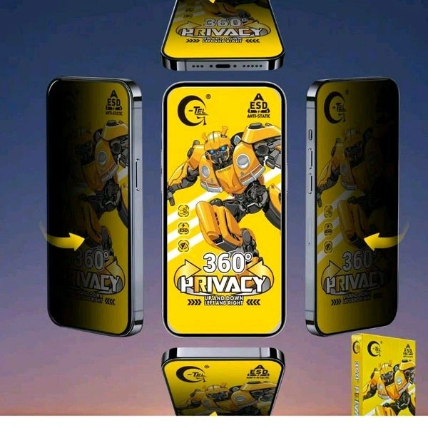 iPhone 13 / 13pro / 14 / 16E Glass 360° Privacy ( Up And Down & Left And Right ) Premium Quality