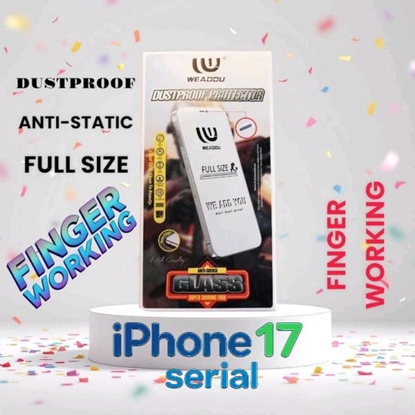 iPhone 17pro Max Glass Finger Working (With Speaker Jali)