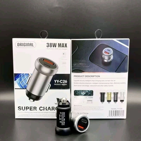 YY-C26 38w Max Car Charger 