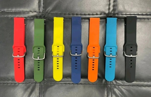 22mm Silicone Smart Watch Belt - Yellow