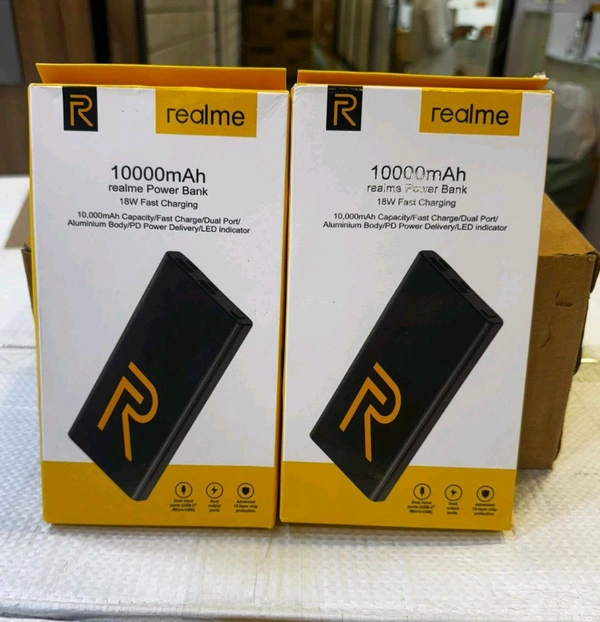 Realme 10000mah Power Bank 1year Warranty (Jd Mark ) 